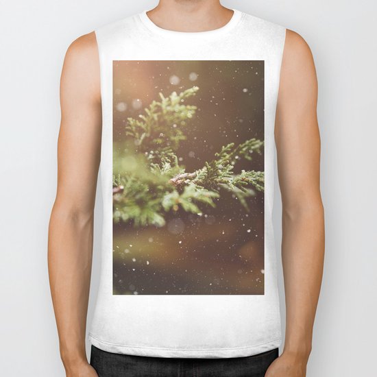 Dramatic Winter Memories Biker Tank