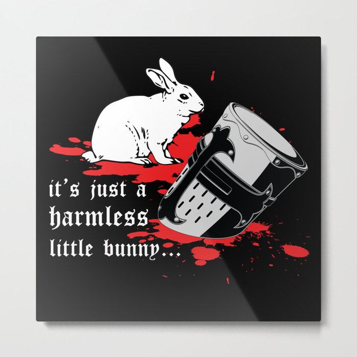 Harmless Bunny Metal Print