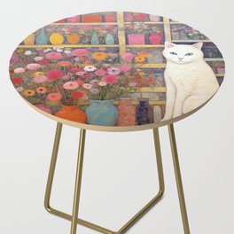 The Flower Shop Cat Side Table