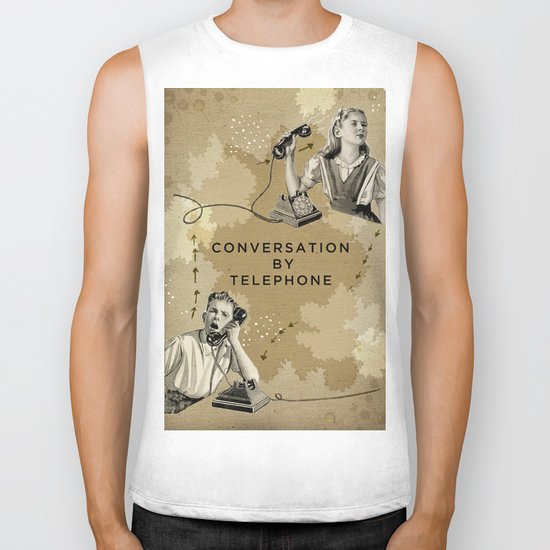 Conversation by Telephone Biker Tank