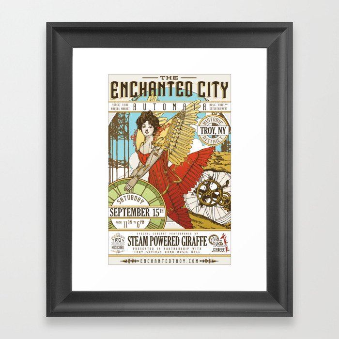 The Enchanted City Poster 2018 Framed Art Print