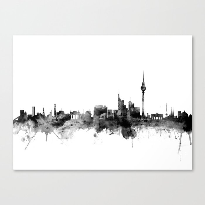 Berlin Germany Skyline Canvas Print