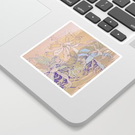 August leaves Sticker
