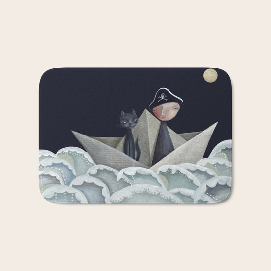 The Pirate Ship Bath Mat