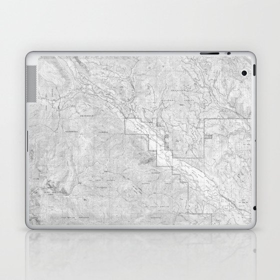 Methow Valley Topography - SeriousFunStudio Laptop & iPad Skin