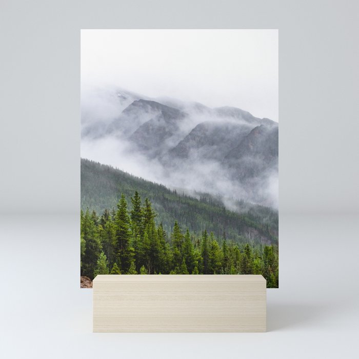 Jasper National Park Fog | Landscape Photography Mini Art Print