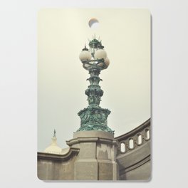 Ornate old lamp post and Capitol Building Dome | Washington DC USA Photography Cutting Board