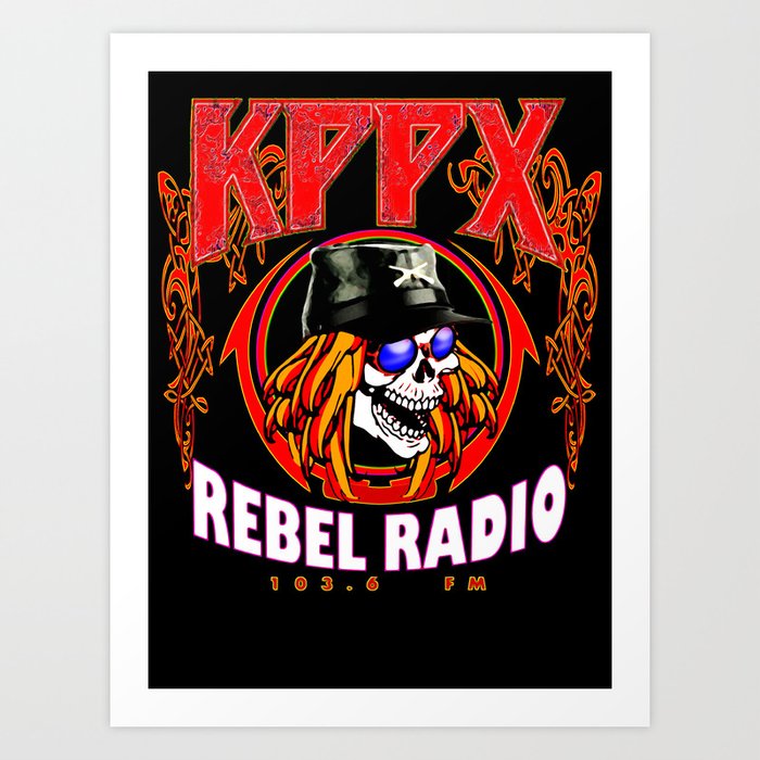 kppx rebel radio Airheads inspired t shirt Art Print