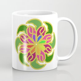 Golden Spiral Flower Coffee Mug
