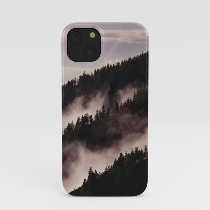 Mystic fog in the woods iPhone Case