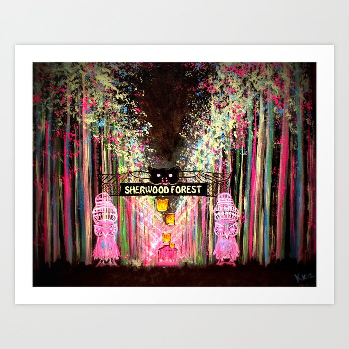 Electric Forest Art Print