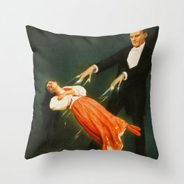 Vintage Kellar Magician - Levitation Throw Pillow