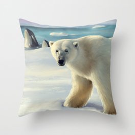 Polar bear Throw Pillow