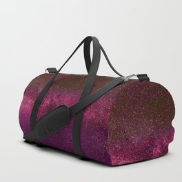 Abstract Purple Lilac Pink Burgundy Fashion Glitter Nebula Duffle Bag