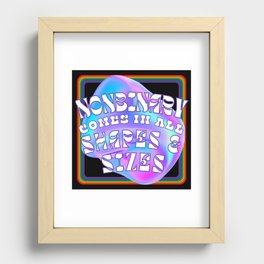 Nonbinary Comes in All Shapes and Sizes 1 Recessed Framed Print
