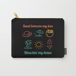 Girls Sand Between My Toes Souvenir Beach Vacation Carry-All Pouch
