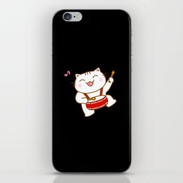 The Beat Goes Cat  iPhone Skin