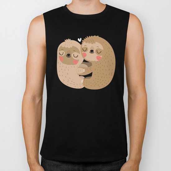 Sloth love Biker Tank
