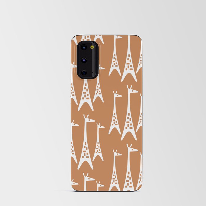 Mid Century Modern Giraffe Pattern 825 Android Card Case