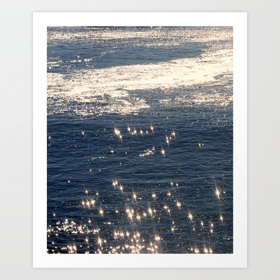 sparkling ocean Art Print