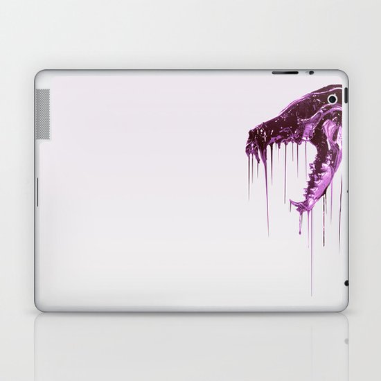 Painted Skull Purple Laptop & iPad Skin
