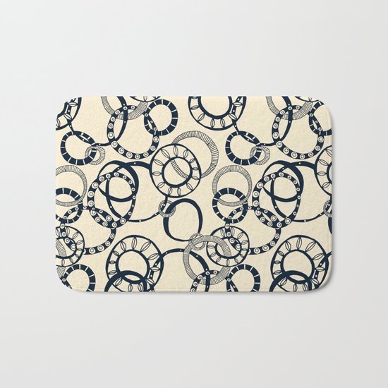 Honolulu hoopla cream Bath Mat