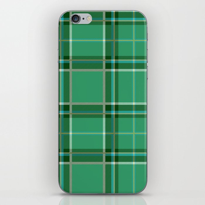 Green Square Pattern iPhone Skin