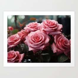 Pink Roses 03 Art Print