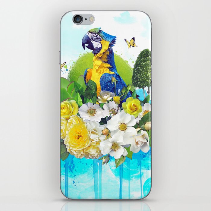 FLORAL PARROT iPhone Skin by shaynart | Society6