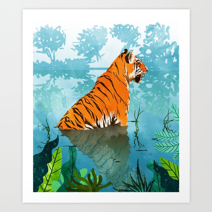 Tiger Creek Art Print