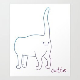 catte Art Print