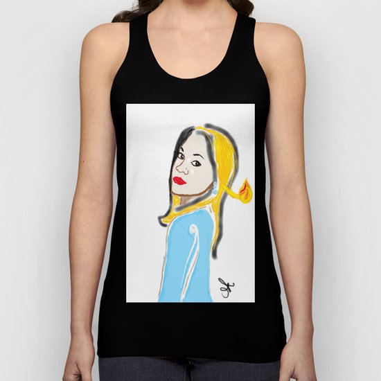 The Ghost of Christmas Past - Selfie on Fire - A Cristmas Carol Unisex Tank Top