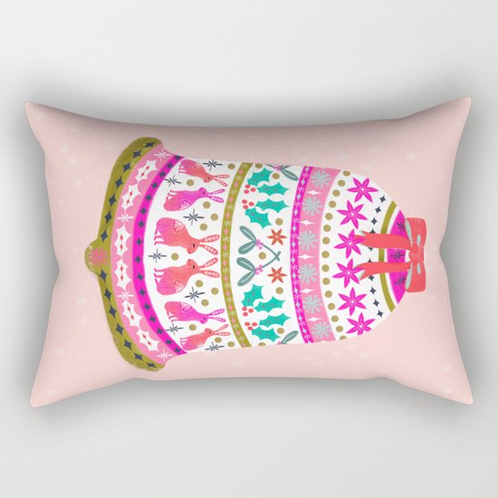 Holiday Bell by Andrea Lauren Rectangular Pillow