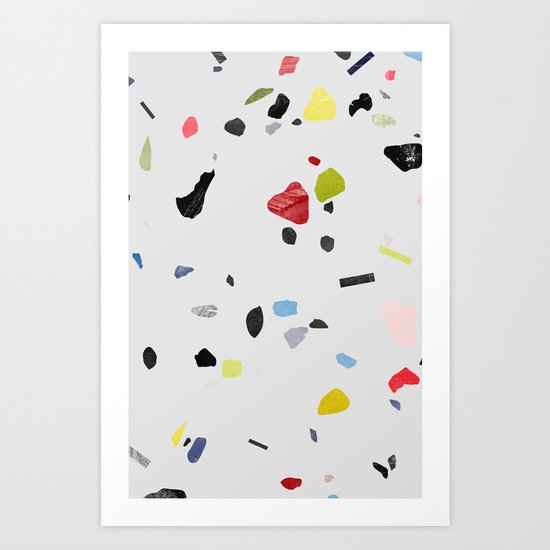 painted terrazzo 1 Art Print
