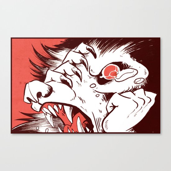 I am the wolf Canvas Print