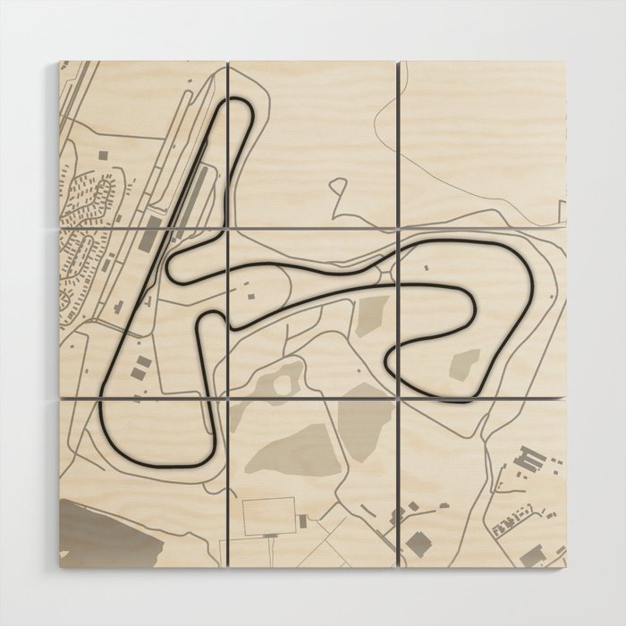 Circuit Zandvoort Wood Wall Art