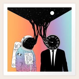 A Portrait of Space and Time ( A Study of Existence) Art Print