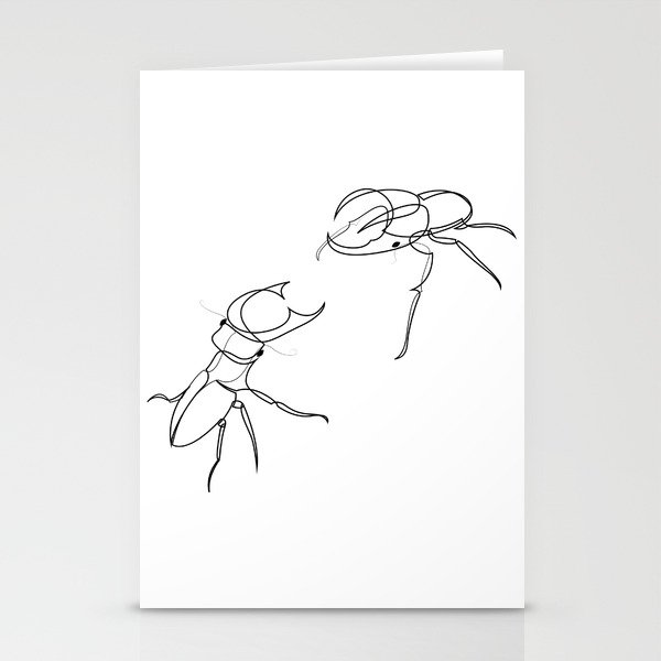 Beetle Battle Stationery Cards