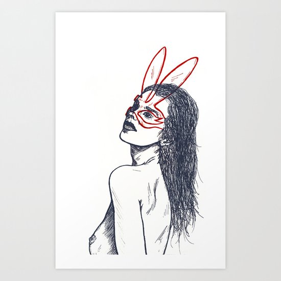 Girl08 Art Print