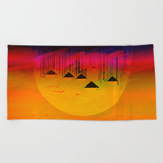 Pink Horizon / Archipelago 24-01-17 Beach Towel