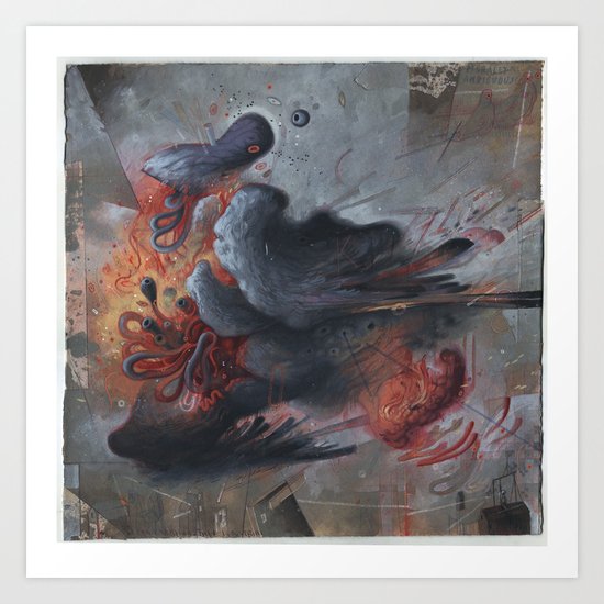 A Pigeon's Progress Art Print
