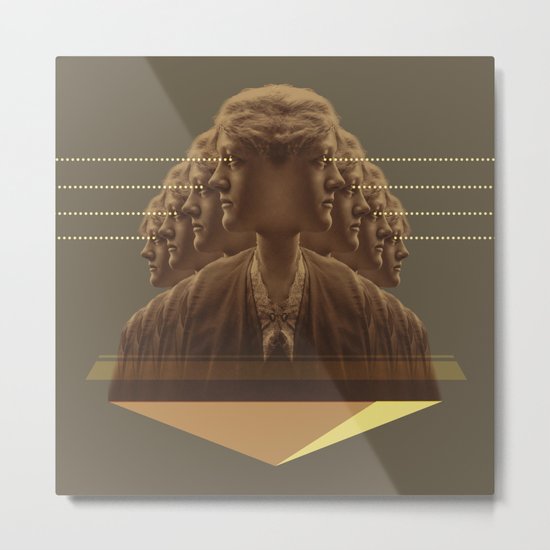 multitasking woman Metal Print