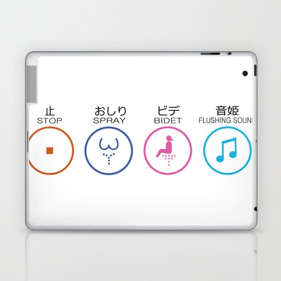 Japanese Toilets Laptop & iPad Skin