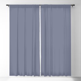 Deep Within Mid Tone Blue Grey Solid Color Pairs To Sherwin Williams Soulful Blue SW 6543 Blackout Curtain