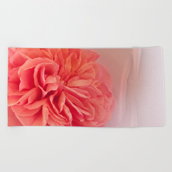 A Touch of Love - Pink Rose #2 #art #society6 Beach Towel