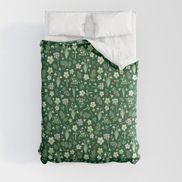 Winter Garden - dark green  Comforters