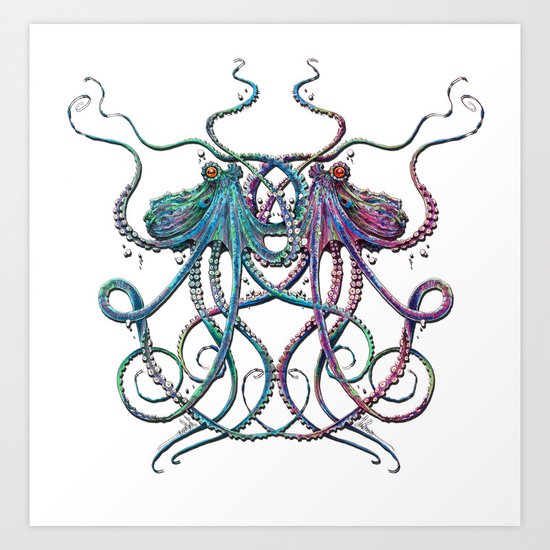Underwater Love Art Print