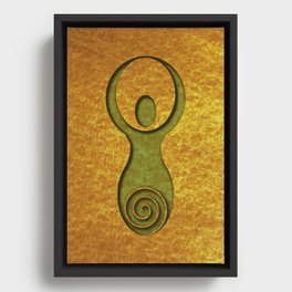 The Spiral Goddess Framed Canvas