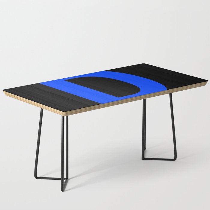 Letter D (Blue & Black) Coffee Table