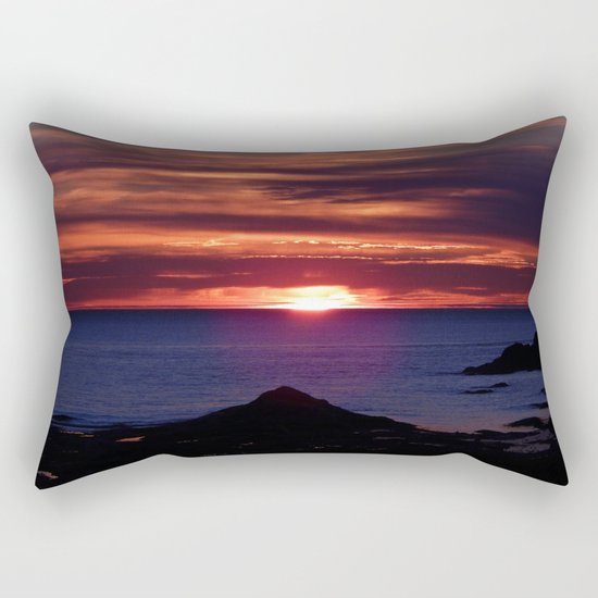 Dawn on the Sea Rectangular Pillow
